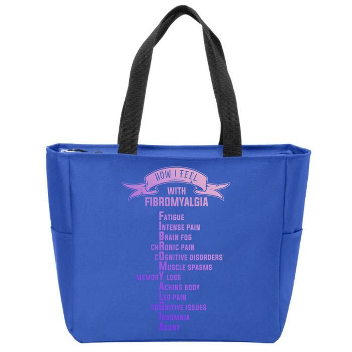 Fibromyalgia Spoonie And Fibro Awareness This Is My Flare Day Gift Zip Tote Bag