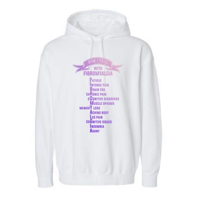 Fibromyalgia Spoonie And Fibro Awareness This Is My Flare Day Gift Garment-Dyed Fleece Hoodie