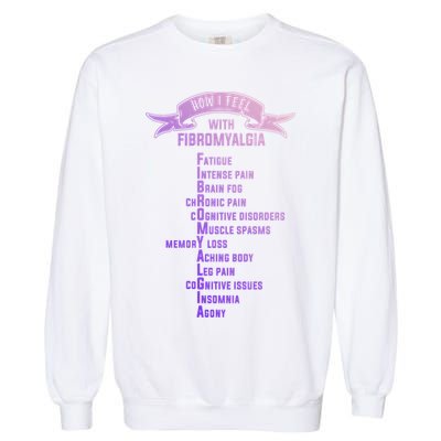 Fibromyalgia Spoonie And Fibro Awareness This Is My Flare Day Gift Garment-Dyed Sweatshirt