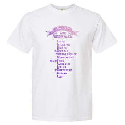 Fibromyalgia Spoonie And Fibro Awareness This Is My Flare Day Gift Garment-Dyed Heavyweight T-Shirt