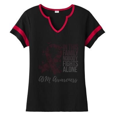 Family Support Arteriovenous Malformation Avm Awareness Gift Ladies Halftime Notch Neck Tee