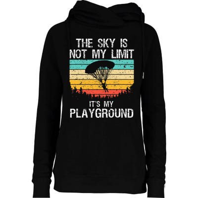 Funny Skydiving Art For Wo Skydive Lover Skydiver  Womens Funnel Neck Pullover Hood