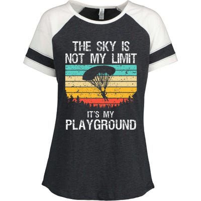 Funny Skydiving Art For Wo Skydive Lover Skydiver  Enza Ladies Jersey Colorblock Tee