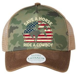 Funny Save A Horse Ride A Cowboy Horse Legacy Tie Dye Trucker Hat