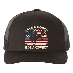 Funny Save A Horse Ride A Cowboy Horse Yupoong Adult 5-Panel Trucker Hat