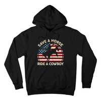 Funny Save A Horse Ride A Cowboy Horse Hoodie