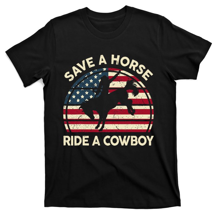 Funny Save A Horse Ride A Cowboy Horse T-Shirt