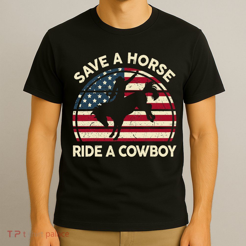 Funny Save A Horse Ride A Cowboy Horse T-Shirt