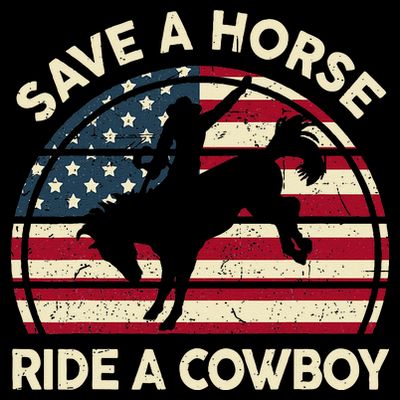 Funny Save A Horse Ride A Cowboy Horse T-Shirt