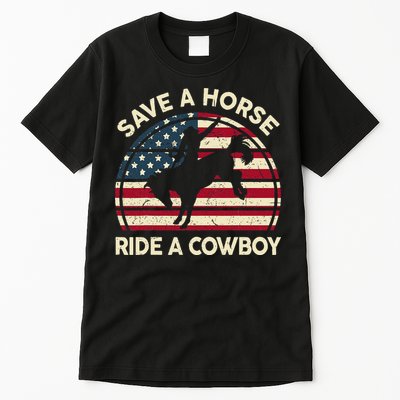 Funny Save A Horse Ride A Cowboy Horse Tall T-Shirt