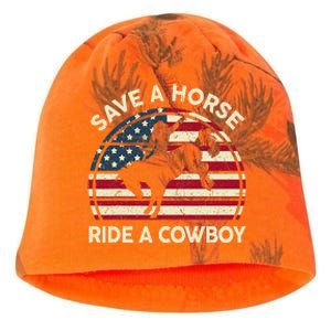 Funny Save A Horse Ride A Cowboy Horse Kati - Camo Knit Beanie