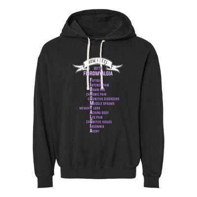 Fibromyalgia Spoonie And Fibro Awareness This Is My Flare Day Gift Garment-Dyed Fleece Hoodie