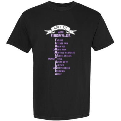 Fibromyalgia Spoonie And Fibro Awareness This Is My Flare Day Gift Garment-Dyed Heavyweight T-Shirt