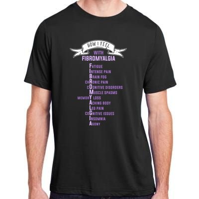 Fibromyalgia Spoonie And Fibro Awareness This Is My Flare Day Gift Adult ChromaSoft Performance T-Shirt