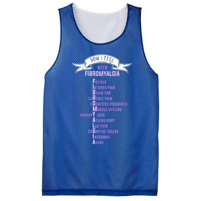 Fibromyalgia Spoonie And Fibro Awareness This Is My Flare Day Gift Mesh Reversible Basketball Jersey Tank