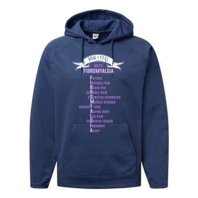 Fibromyalgia Spoonie And Fibro Awareness This Is My Flare Day Gift Performance Fleece Hoodie