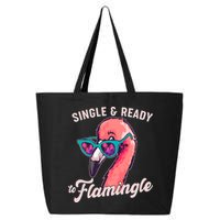 Funny Single And Ready To Flamingle Flamingo 25L Jumbo Tote
