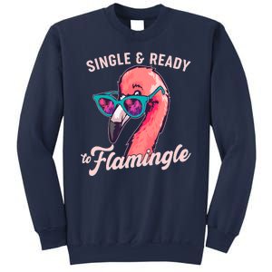 Funny Single And Ready To Flamingle Flamingo Sweatshirt