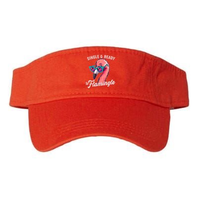 Funny Single And Ready To Flamingle Flamingo Visor