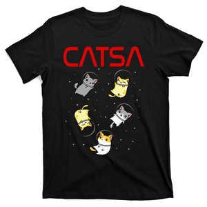 Funny Space Astronaut Cat T-Shirt