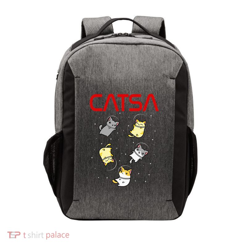 Funny Space Astronaut Cat Vector Backpack
