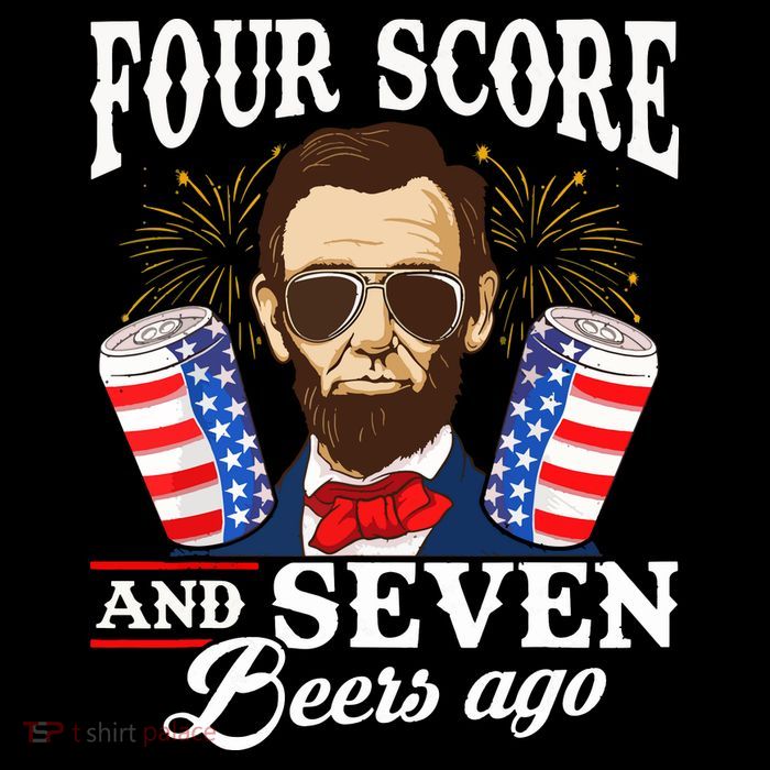 Four Score And 7 Beers Ago 4th Of July Drinking Like Lincoln Backpack