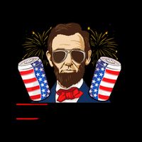Four Score And 7 Beers Ago 4th Of July Drinking Like Lincoln 16oz Travel Tumbler