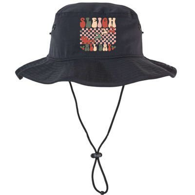 Funny Sleigh All Day Christmas In July Retro Vintage Ugly Bucket Hat