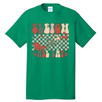 Funny Sleigh All Day Christmas In July Retro Vintage Ugly Tall T-Shirt