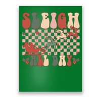 Funny Sleigh All Day Christmas In July Retro Vintage Ugly Poster