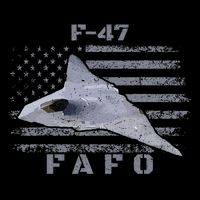 F-47 Stealth Aircraft Military Design FA FO Aviation Drawstring Bag