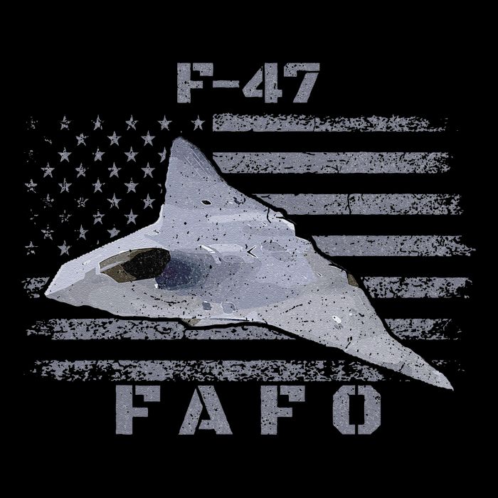 F-47 Stealth Aircraft Military Design FA FO Aviation Drawstring Bag