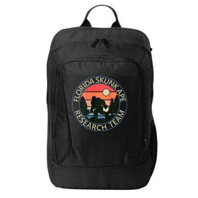 Florida Skunk Ape Research Team Camping Outdoors Back Print City Backpack