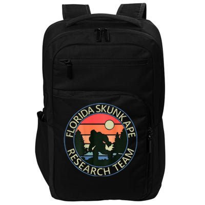 Florida Skunk Ape Research Team Camping Outdoors Back Print Impact Tech Backpack