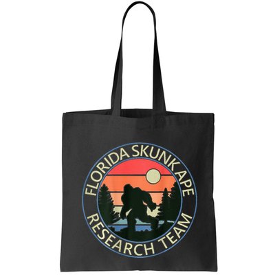 Florida Skunk Ape Research Team Camping Outdoors Back Print Tote Bag