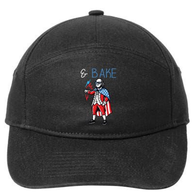 Funny Shake And Bake 4th Of July Couple Matching Bake 7-Panel Snapback Hat