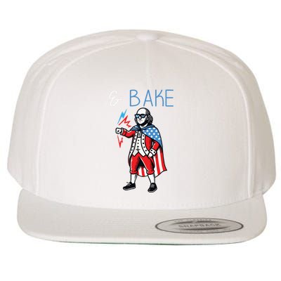 Funny Shake And Bake 4th Of July Couple Matching Bake Wool Snapback Cap