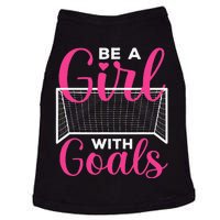 Funny Soccer Art For Girls Teens  Soccer Lovers Players Doggie Tank