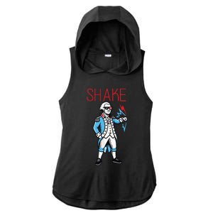 Funny Shake And Bake 4th Of July Couple Matching Ladies PosiCharge Tri-Blend Wicking Draft Hoodie Tank