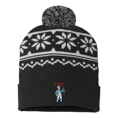 Funny Shake And Bake 4th Of July Couple Matching USA-Made Snowflake Beanie