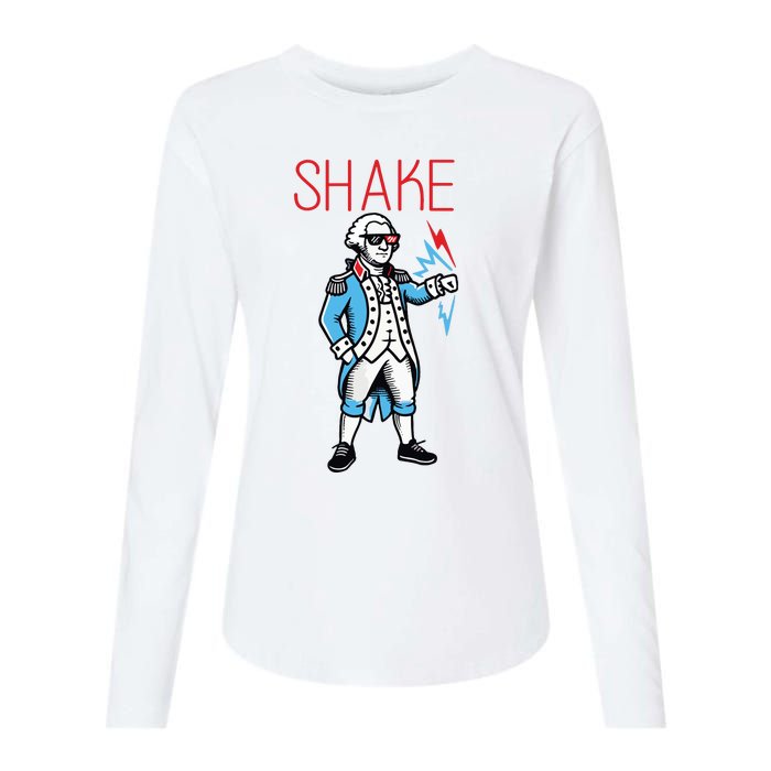 Funny Shake And Bake 4th Of July Couple Matching Womens Cotton Relaxed Long Sleeve T-Shirt