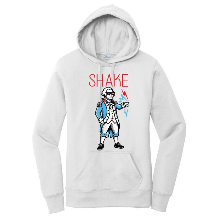 Funny Shake And Bake 4th Of July Couple Matching Women's Pullover Hoodie