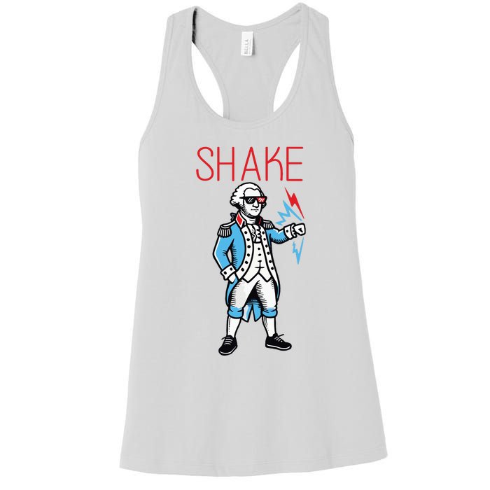 Funny Shake And Bake 4th Of July Couple Matching Women's Racerback Tank