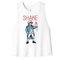 Funny Shake And Bake 4th Of July Couple Matching Women's Racerback Cropped Tank