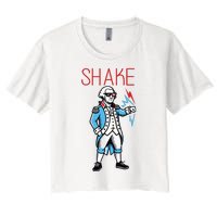 Funny Shake And Bake 4th Of July Couple Matching Women's Crop Top Tee