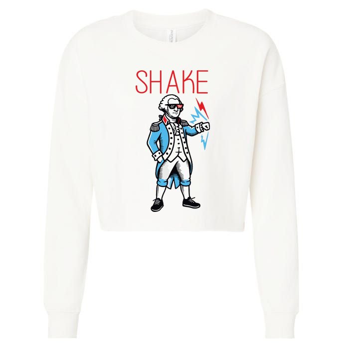 Funny Shake And Bake 4th Of July Couple Matching Cropped Pullover Crew