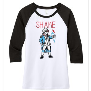 Funny Shake And Bake 4th Of July Couple Matching Women's Tri-Blend 3/4-Sleeve Raglan Shirt