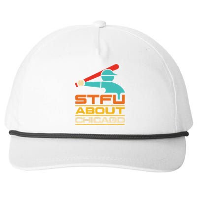 Funny STFU About Chicago Vintage Apparel Snapback Five-Panel Rope Hat