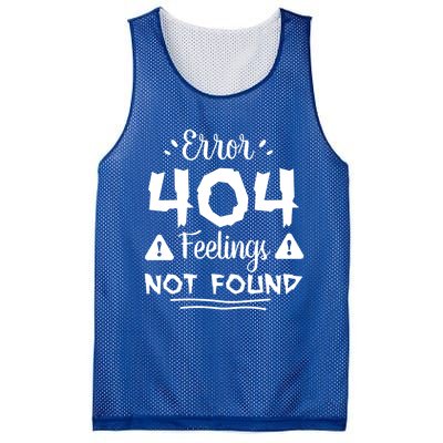 Funny Single Anti Valentine Gift Error 404 Feelings Not Found Gift Mesh Reversible Basketball Jersey Tank