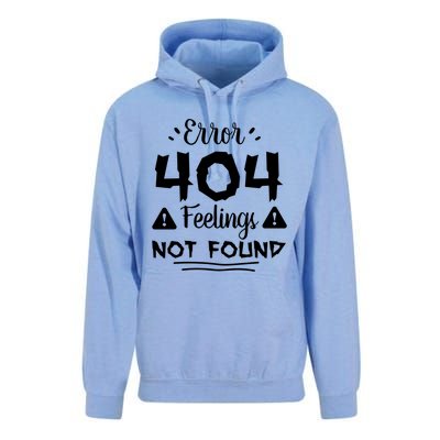 Funny Single Anti Valentine Gift Error 404 Feelings Not Found Gift Unisex Surf Hoodie